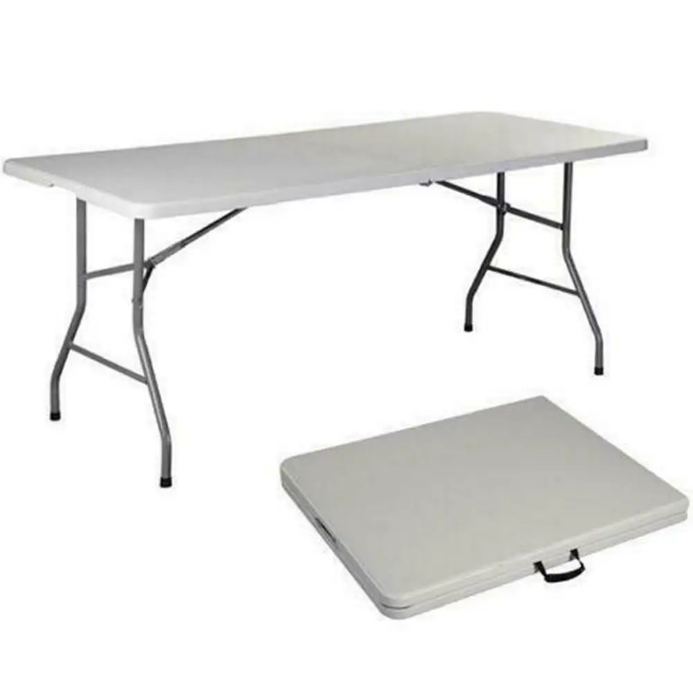 

6 FT Portable Folding Table Outdoor Picnic Plastic Camping Dining Party Indoor