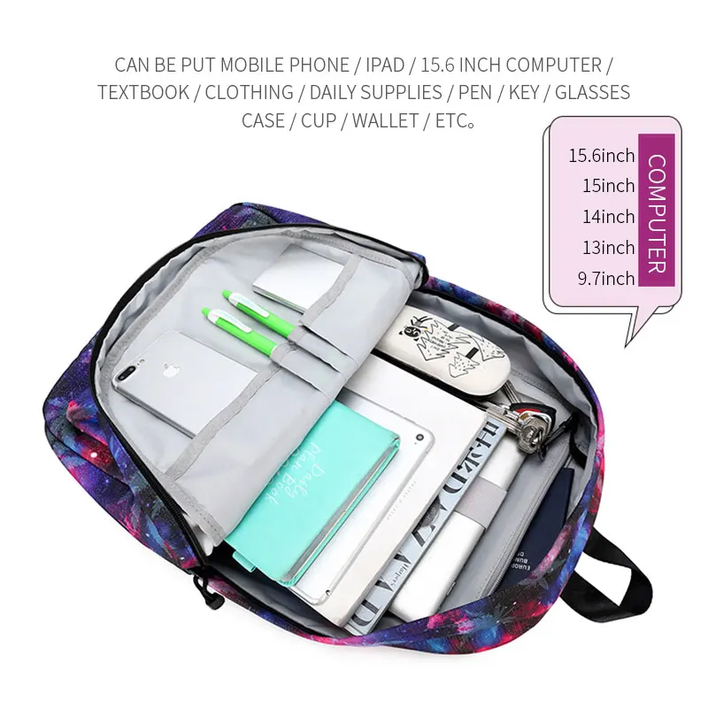 

atinfor Brand Maple Leaf Cute Polyester Waterproof Bag Student School Backpack Small Fresh Backpack Computer Bag