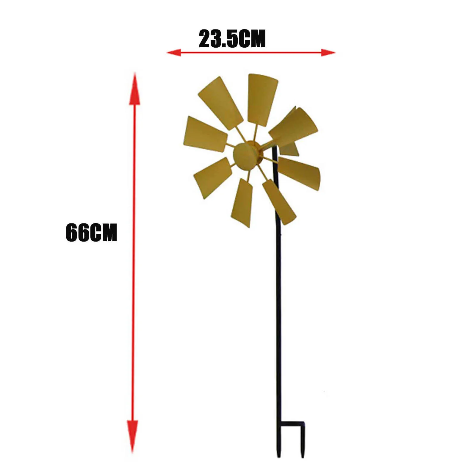 

Newest Home Backyard Windmill Decoration Outdoor Garden Park Courtyard Windmill Decoration Decoration Metal Craft Decoration