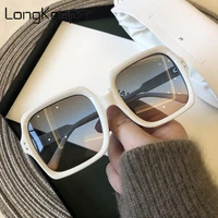 longkeeper fashion oversize square sunglasses women luxury brand vintage big frame sun glasses female gradient shades oculos