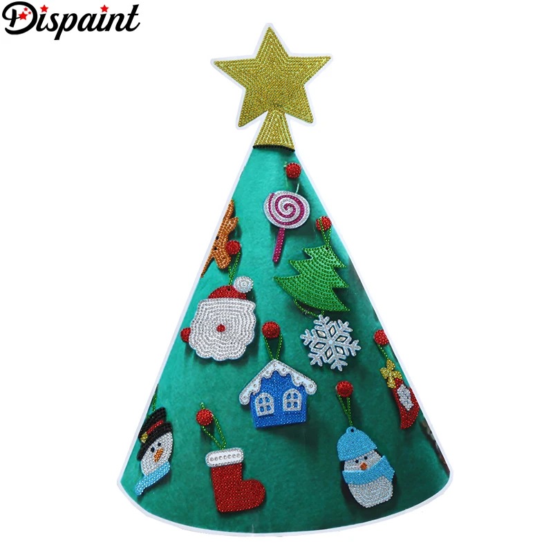 Dispaint 5D DIY бриллиантовый рисунок Рождество дерево подарок на Новый год детская