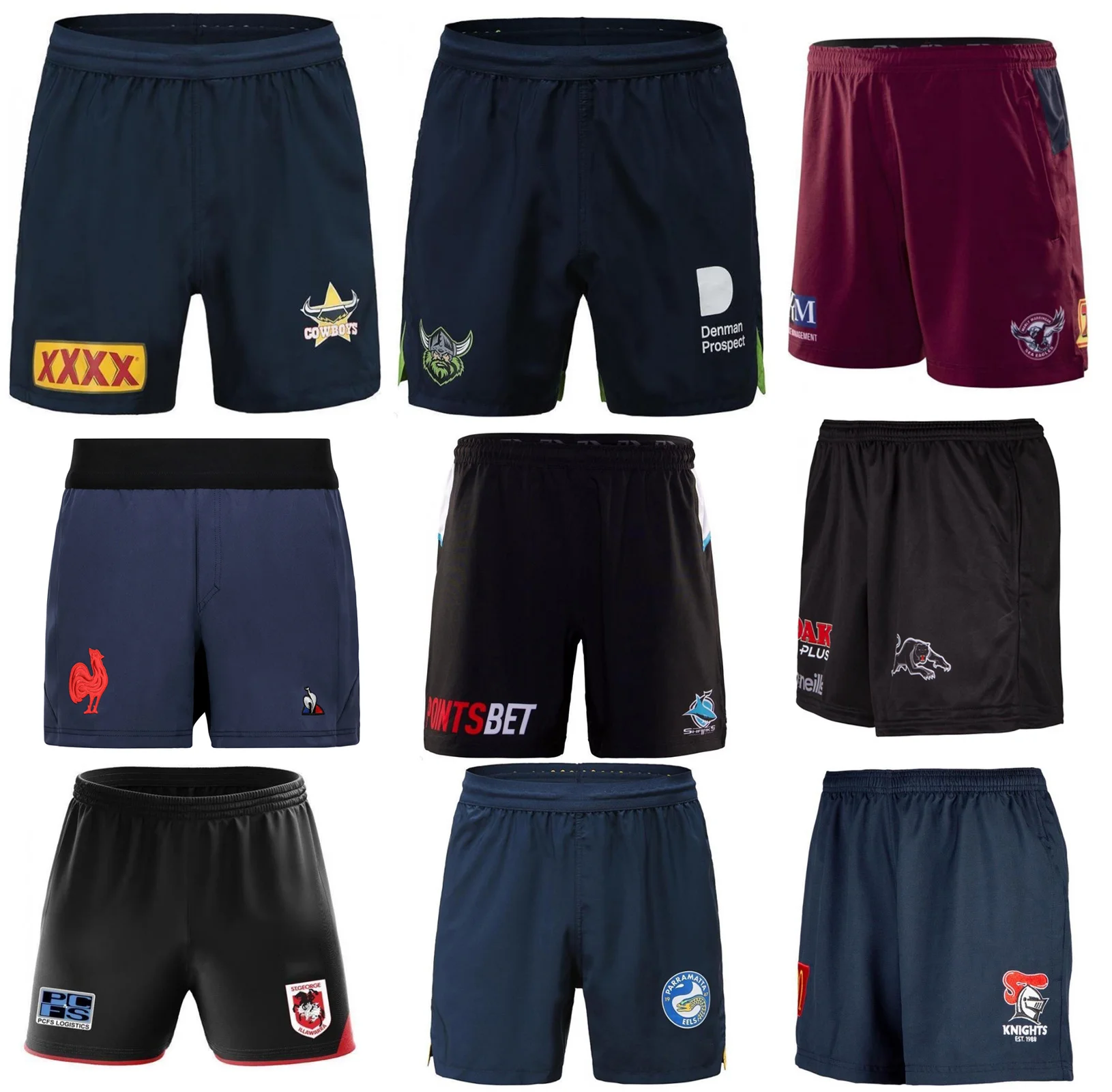 

Men's Rugby Shorts, Rugby Jersey with Canopy Design, S-5xl, Free Shipping, Australia, 2020