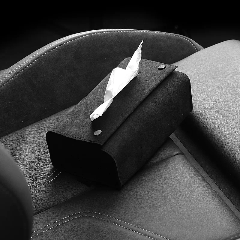 

Modern Nordic Tissue Box Pumping Holder Leather Hanging Tissue Boxes Colorful Decoration Boite Mouchoir Car Organization EI50TB