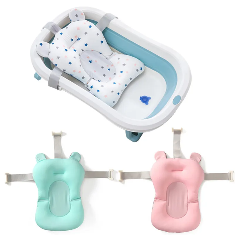 

Baby Bath Seat Pad Non-Slip Bathtub Seat Support Mat Newborn Bathtub Pillow Infant Anti-Slip Soft Comfort Body Cushion
