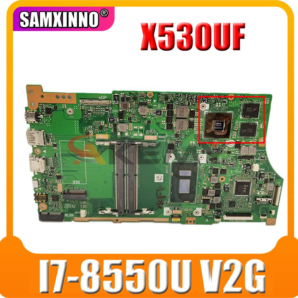 

Akemy X530UF X530UN Motherboard For asus vivobook s15 X530U S530U S530UN A530U F530U K530U x530uf Laptop Mainboard I7-8550U V2G