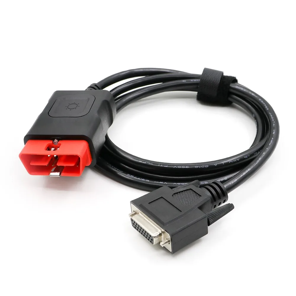 Кабели OBD со светодиодный светильник кой для записи/красный/черный кабель obd2 delphis