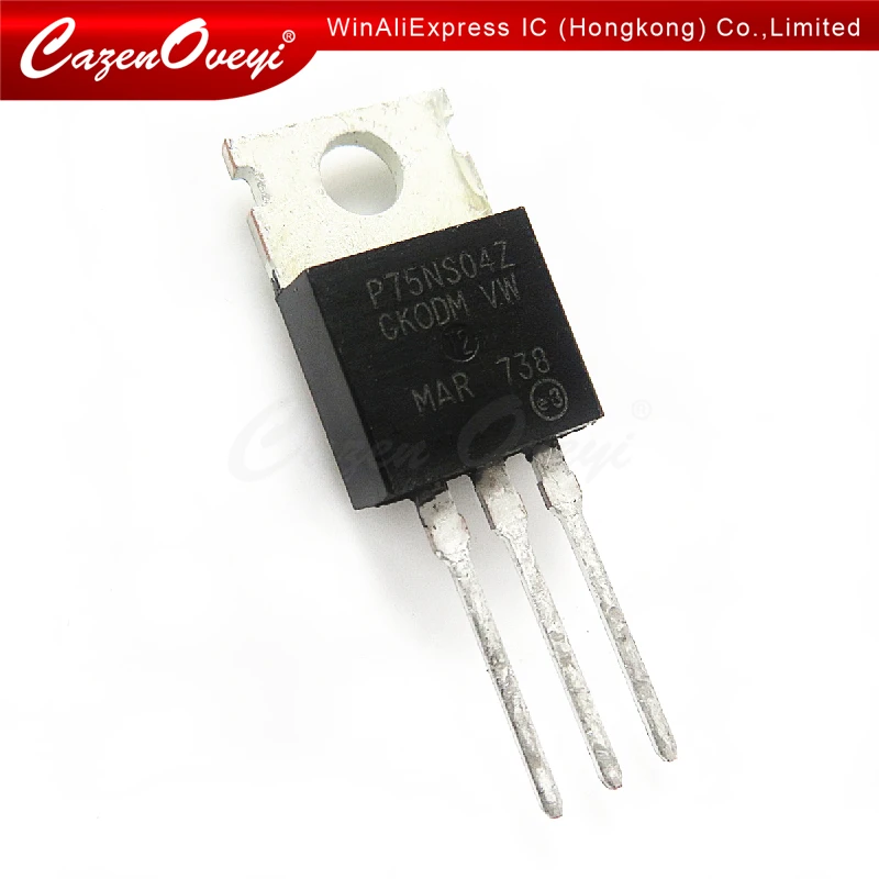 10 шт./лот STP75NS04Z TO 220 P75NS04Z P75NS04 STP75NS04 75A 40V Мощность MOSFET в наличии|Интегральные схемы| |