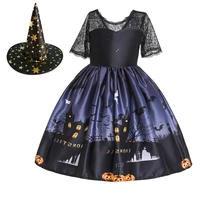 cosplay christmas%c2%a0princess%c2%a0children party summer dress with hat halloween vampire costume pumpkin witch%c2%a0vestidos%c2%a0girls%c2%a0clothes
