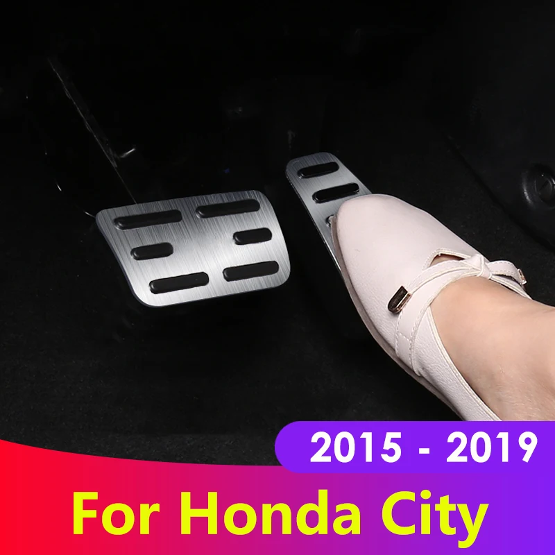 Алюминиевая накладка на педаль газа педали тормоза нескользящая Накладка для Honda