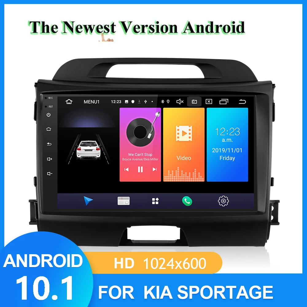 

Автомагнитола 2DIN, Android 10, с 9-дюймовым экраном, GPS, для 2010, 2011, 2012, 2013, 2014, 2015, KIA Sportage