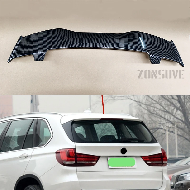 Подходит для BMW X5 F15 2014 2018 спойлер из АБС пластика углеродного волокна вид