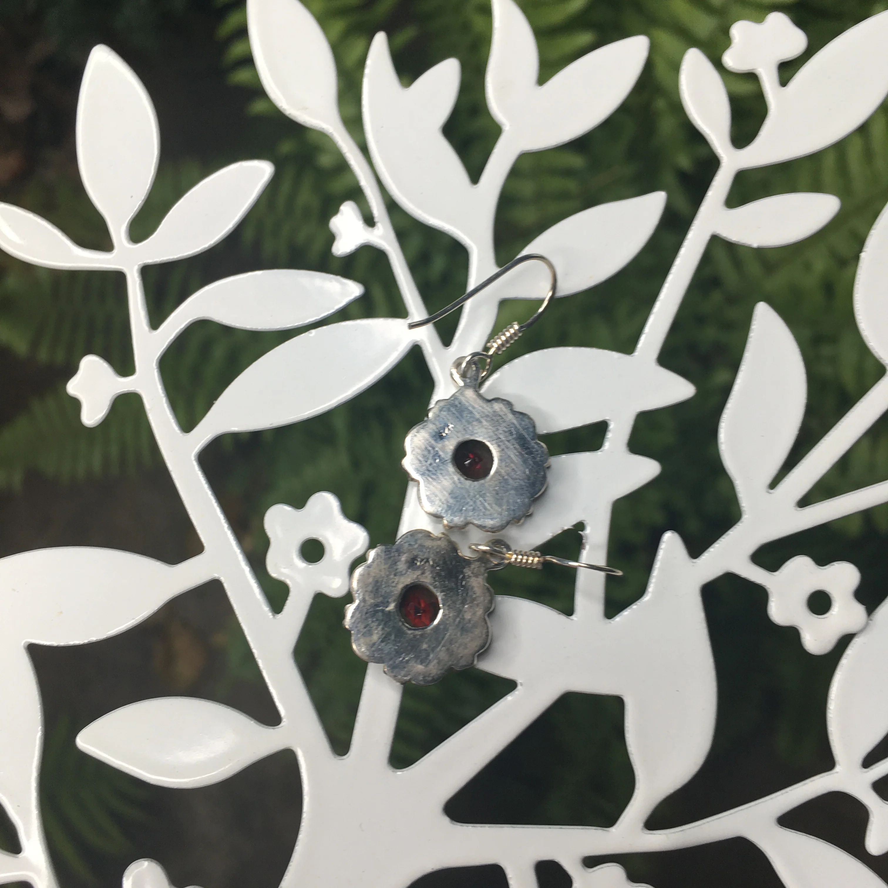 Серьги подвески из аметиста 3 2 см|Серьги-подвески| |