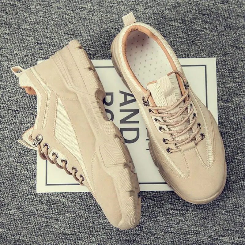 Men Canvas Western Military Ankle Boots Work Casual Shoes Sneakers Cowboy Botas Vintage A55-34 | Обувь