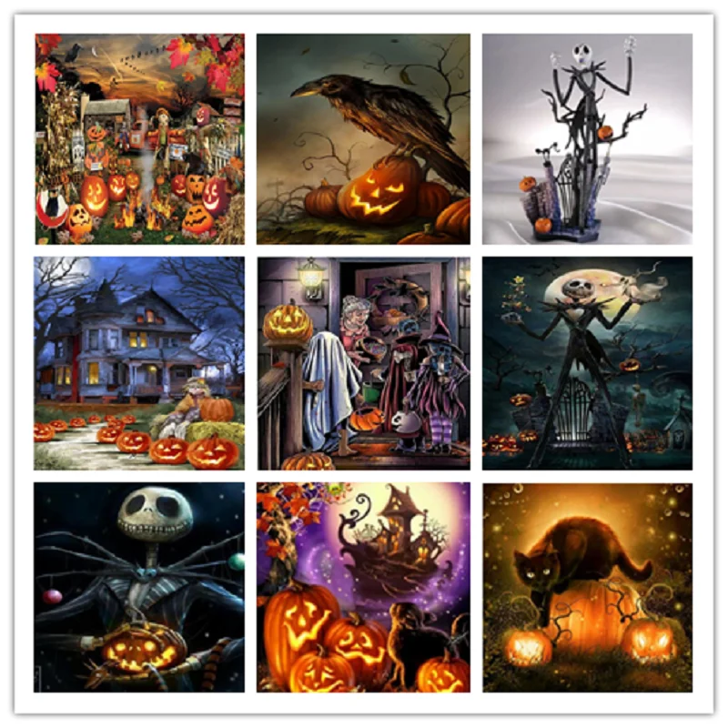 Алмазная 5D картина ручной работы сделай сам классический подарок на Хэллоуин