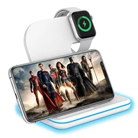 ilepo 15w qi fast wireless charger stand for iphone 11 xr 8 apple watch 4 in 1 wireless charger for airpods pro iwatch