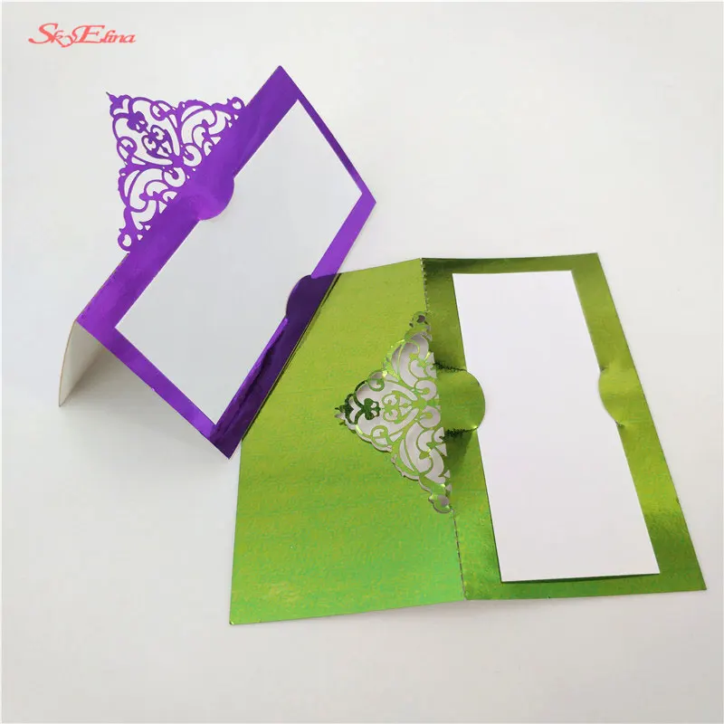 10/50/100 шт лазерная резка настольный карточка для сидения винтажный номер стола