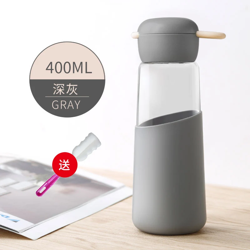 

Portable Fashion Sport Water Bottle Simple Summer Fitness Glass Water Bottle Eco Friendly Botellas Para Agua Drinkware Ed50sp