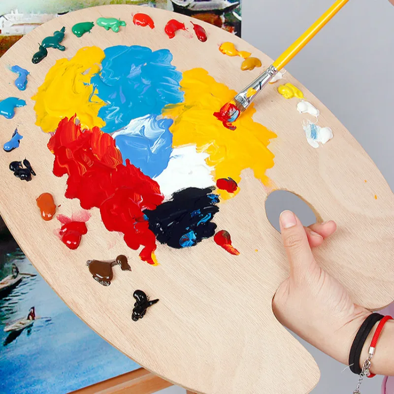 2 шт деревянная Акварельная палитра акварель масляная краска гуашь Profesionales Acuarelas