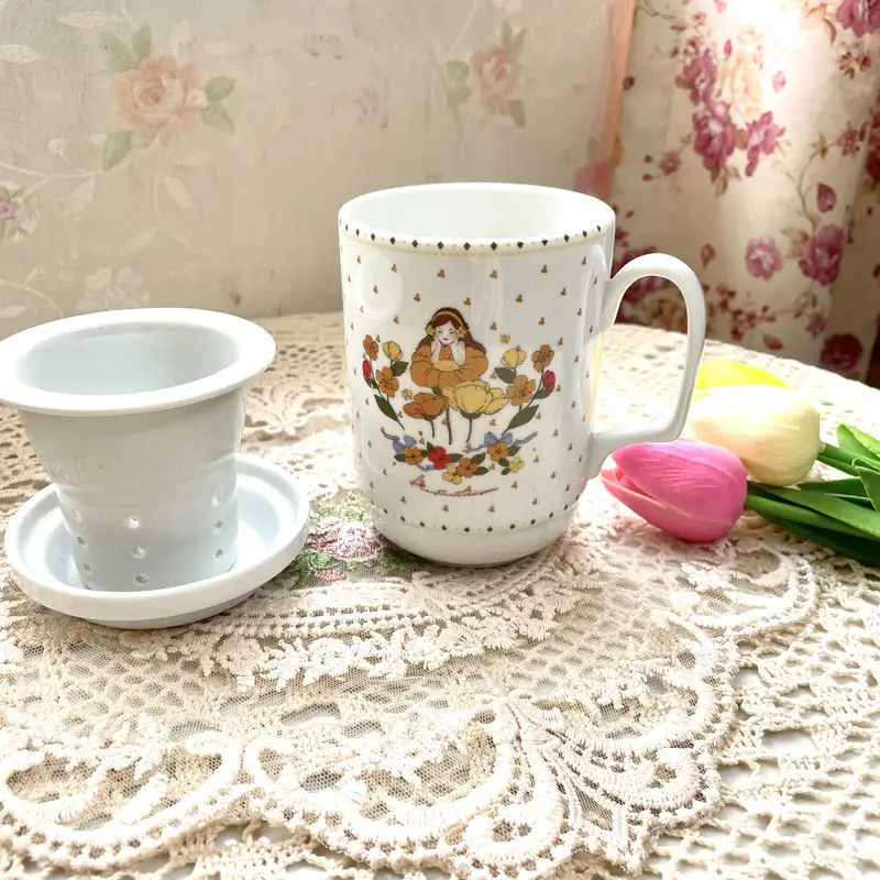 Креативная французская кружка керамические кружки с дренажом для чая и крышкой