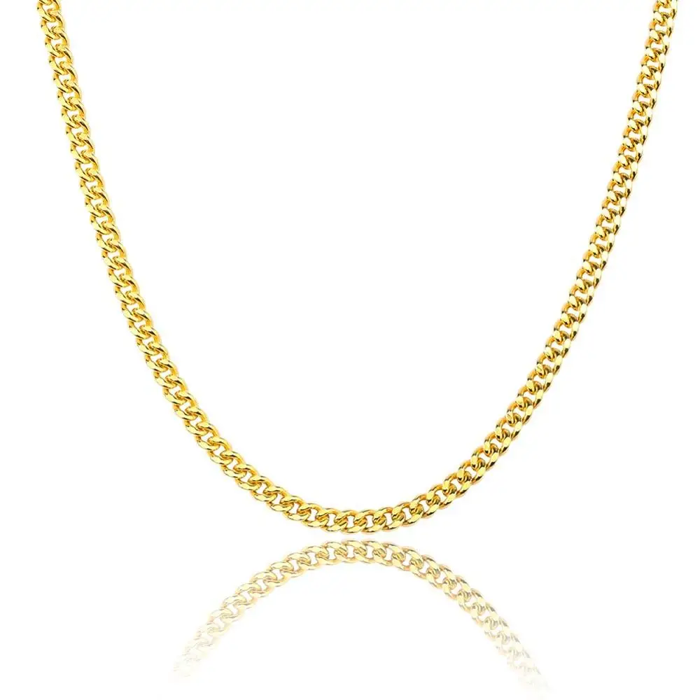 Новинка 100% стерлингового серебра 925 пробы ювелирные изделия кубинское ожерелье