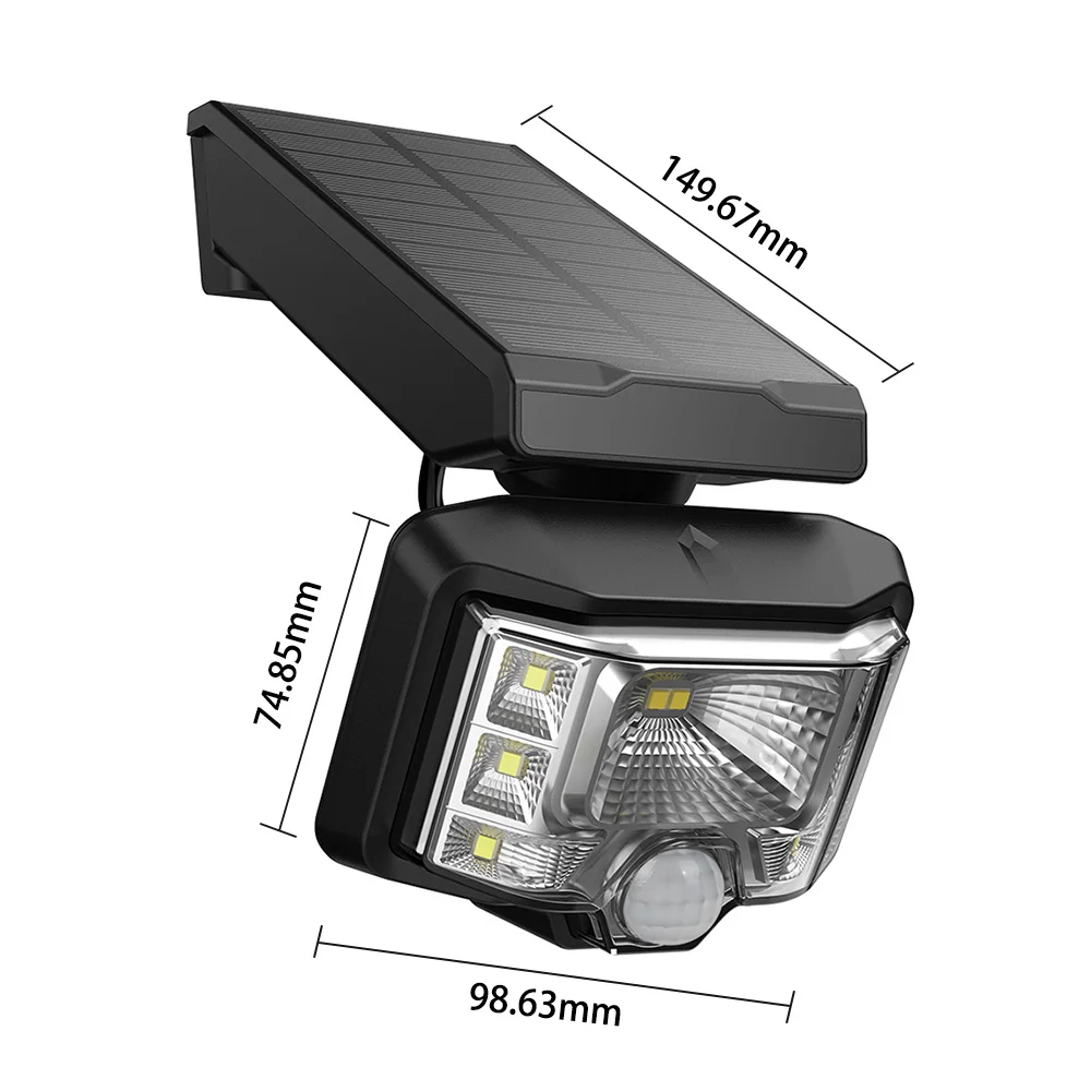 

8 LED Solar Light Outdoor Lamp With PIR Motion Sensor Solar Powered Waterproof Wall Light For Garden Yard Path Decoration