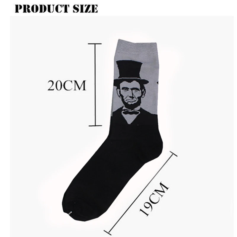 Мужские длинные хлопковые носки в стиле ретро | Мужская одежда