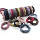 Резинка для волос женская, волнистая, ромбовидная, эластичная, 10 шт.