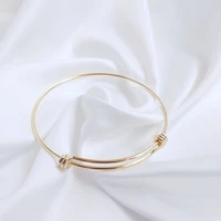 strengthen color retention 14k true gold filled manual winding adjusted copper bracelets simple diy jewelry making accessories