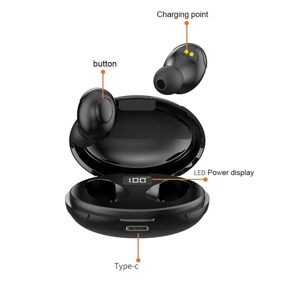 

TWS Bluetooth Headset Binaural Noise Reduction Wireless Headset Sports Charging Warehouse G5P5