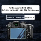 Оригинальное закаленное стекло GH5 для камеры Panasonic GH5 GH5s DC-S1H LX100 LX100II G80 G85 защитное покрытие ЖК-экрана Film, 2 шт.