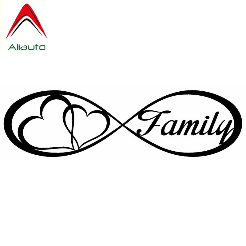Aliauto Creative Car Sticker Family Love Heart Forever Symbol Motorcycles Accessories Waterproof Reflective Decals PVC 20cm*5cm |