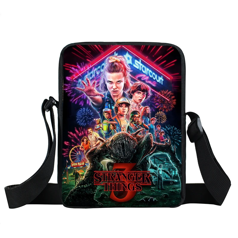 Сумка кросс боди для мальчиков и девочек очень странные дела| |