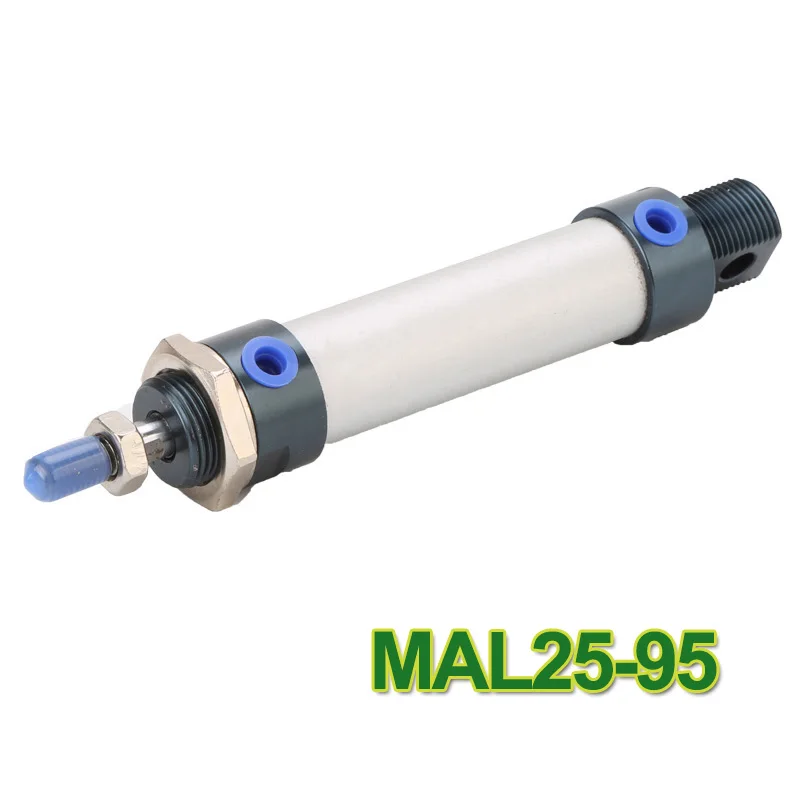 

MAL40-100 высокое качество двойного действия пневматический небольшие цилиндры алюминиевый сплав 40 мм диаметр 100 мм ход мини воздушный цилиндр
