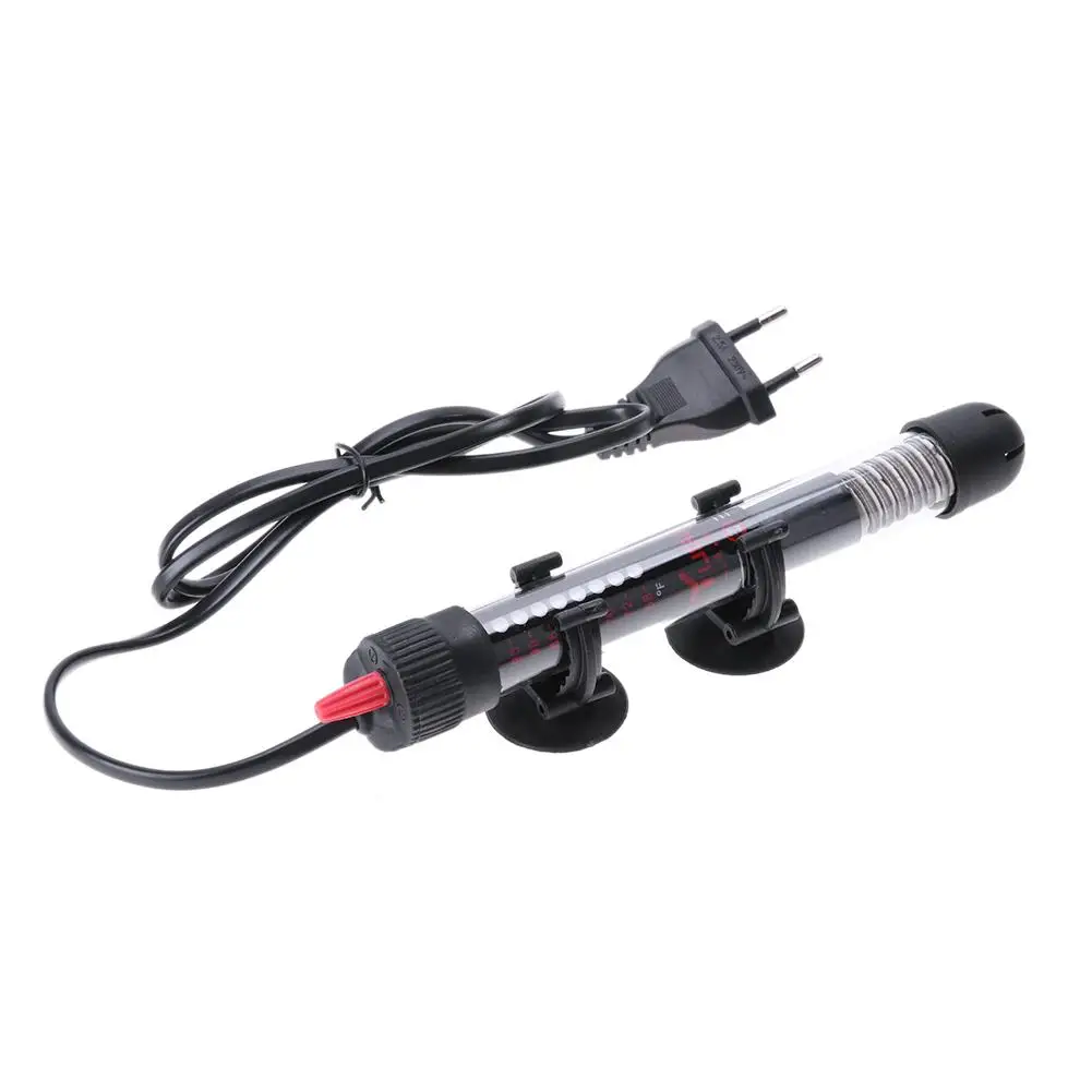 

25W/50W/100W/200W/300W EU Plug Aquarium Submersible Fish Tank Automatic Water Heater Constant Temperature Heating Rod Fish Tools