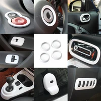 car interior modification white styling air outlet decorative frame for mercedes smart 453 fortwo forfour car sticker accessorie