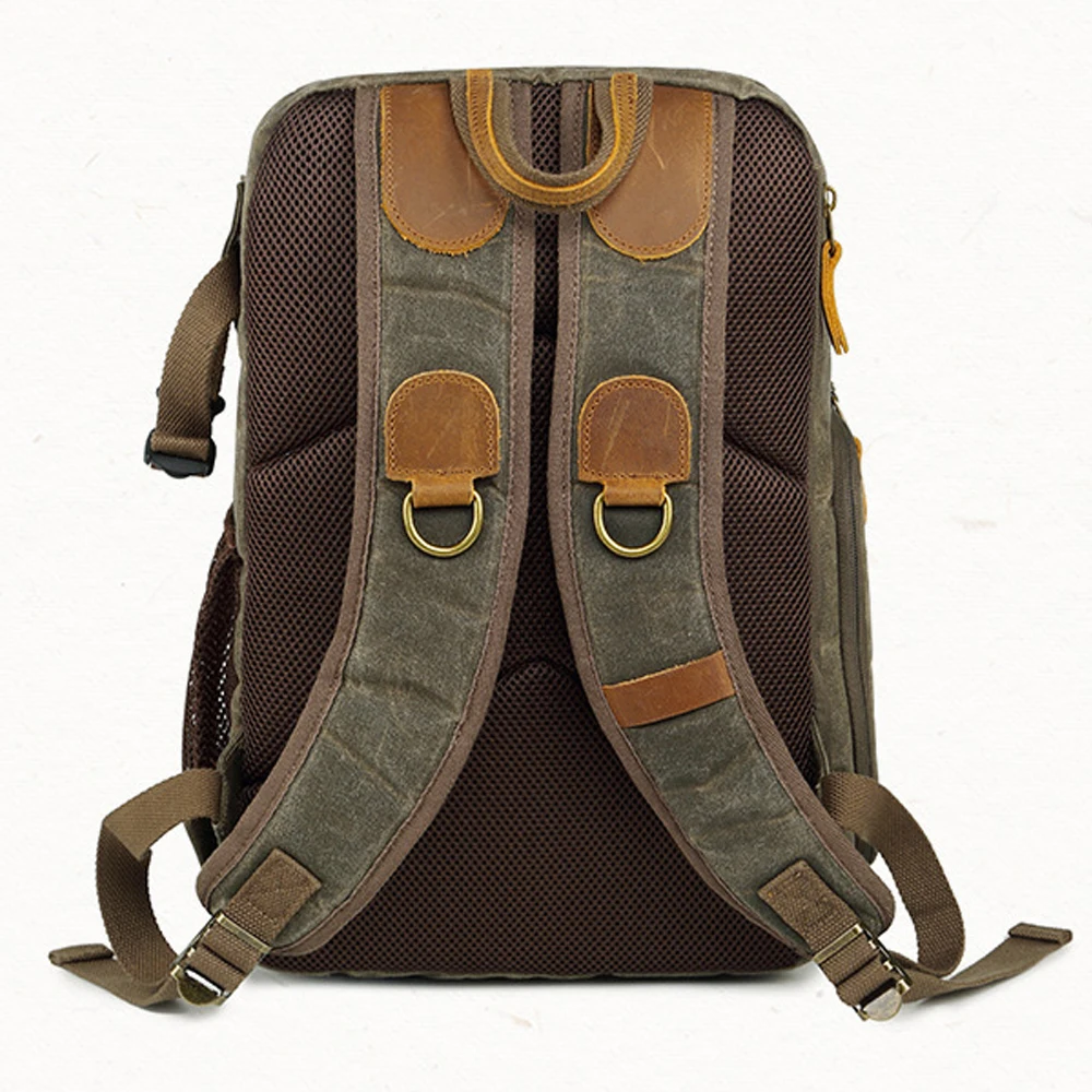 large capacity batik canvas camera bag outdoor waterproof photography backpack camera dslr lens accessories for travel hiking free global shipping