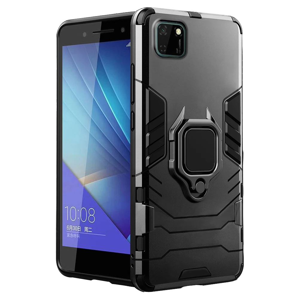 Чехол-накладка для Honor 9S с магнитом и кольцом держателем ТПУ цвета на выбор |