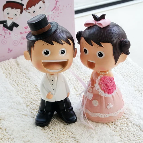 Мультфильм пара кукла торт Топпер Свадебная вечеринка пользу | Дом и сад
