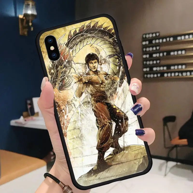 

Bruce Lee Chinese Kongfu Phone Case for iPhone 11 12 pro XS MAX 8 7 6 6S Plus X 5S SE 2020 XR