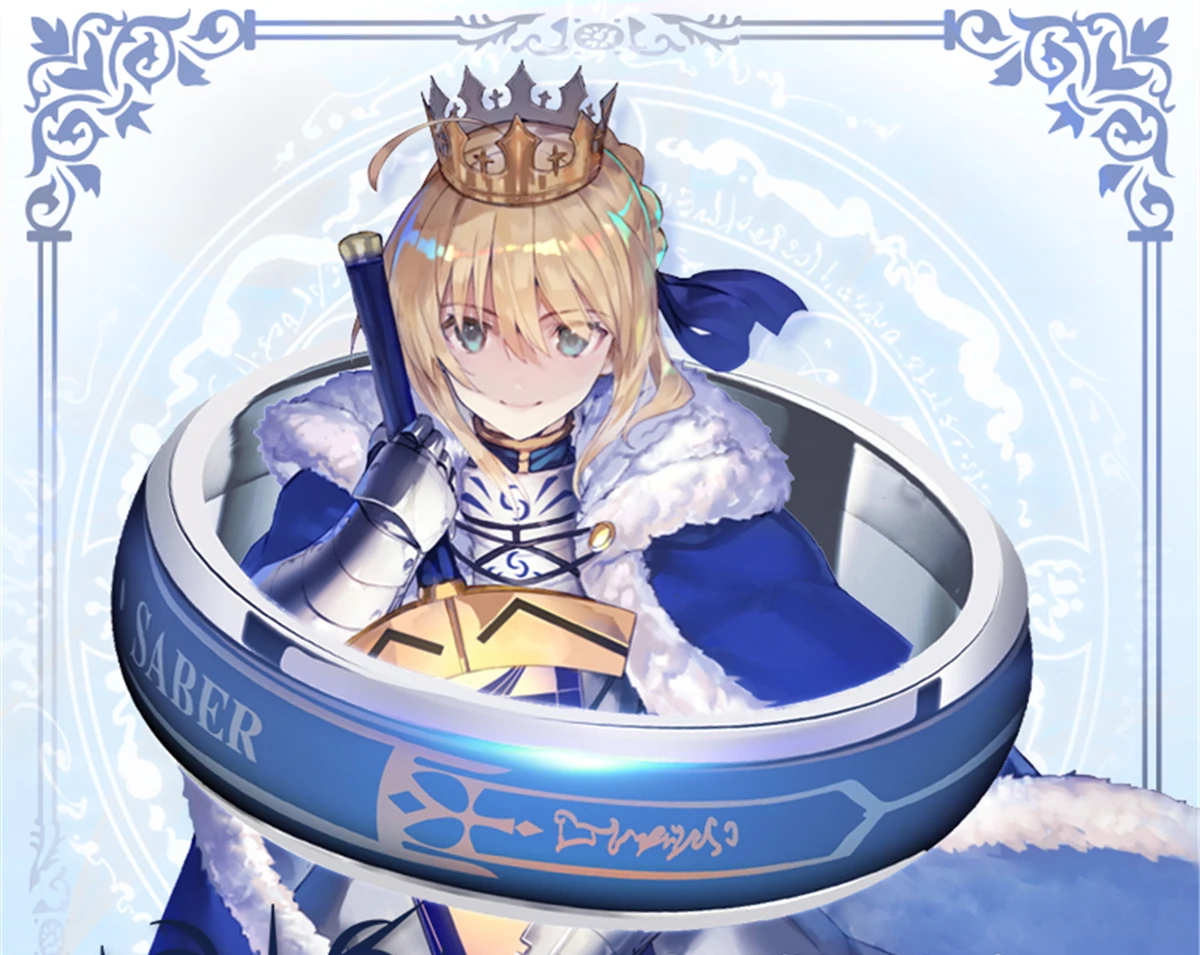 FGO Fate Stay Night Zero Saber Arturia и другими кольцами термохромное кольцо настроения меняющее