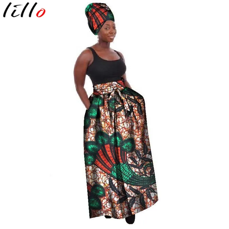 Nigeria  African Clothing  Skirt Cotton Batik Print Skirt Elegant Half-length Dress, Comfortable  Elegant Skirt High Quality