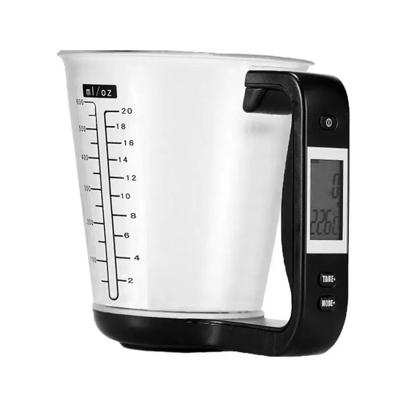 Цифровой 1000 г/1 г мерный стакан Многофункциональный ЖК дисплей кухонный чашка для