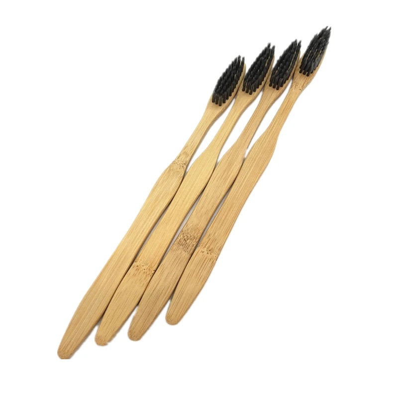 Экологичная бамбуковая зубная щетка с средней щетиной биоразлагаемая