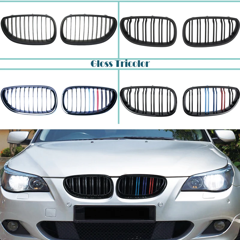 Решетки для BMW E60 E61 5 Series M5 04 2009 M углеродное волокно/черный|Гоночные решетки| |