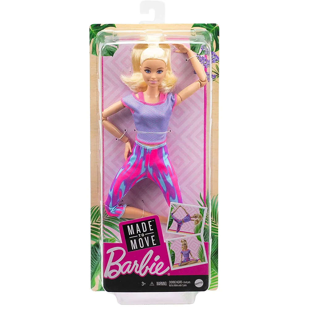 

30cm Original Barbie Sports Doll Made to Move Gymnastics Yoga Dolls 22 Flexible Joints Girls Toys For Kids Gift