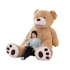 Оптовая продажа, 1 м-2,6 м, американский гигантский медведь, кожаный медведь, мягкие плюшевые игрушки для детей, детские игрушки, хорошее качество, низкая цена