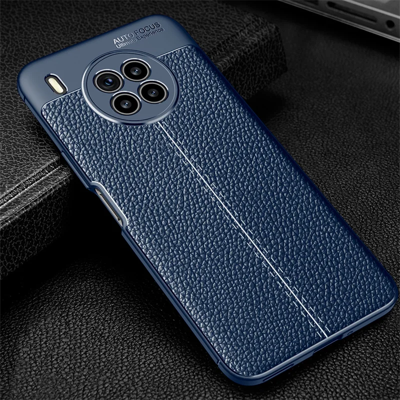 For Huawei Nova 8i Case For Huawei Nova 8i Capas Shockproof Phone Bumper Back Soft TPU Leather Cover For Huawei Nova 8 8i Fundas