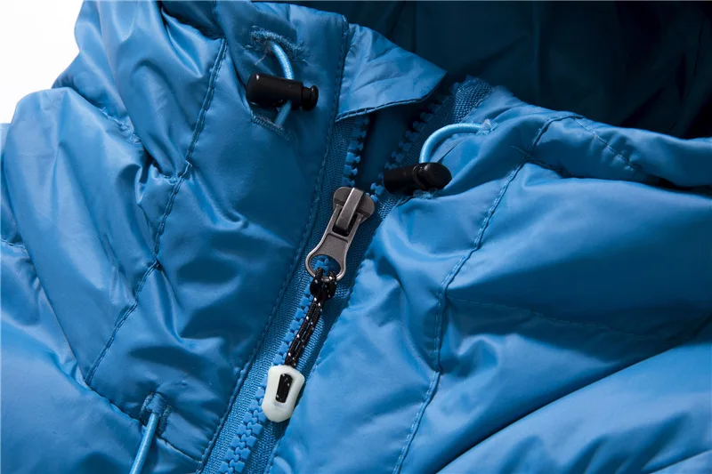 

2019 winter white duck down light warm hooded down jacket men's youth down jacket