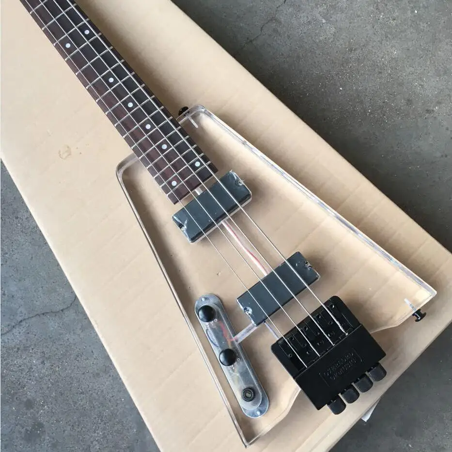 Акриловый Безголовый бас левша акриловый с задней спинкой strandberg cystal бас|headless