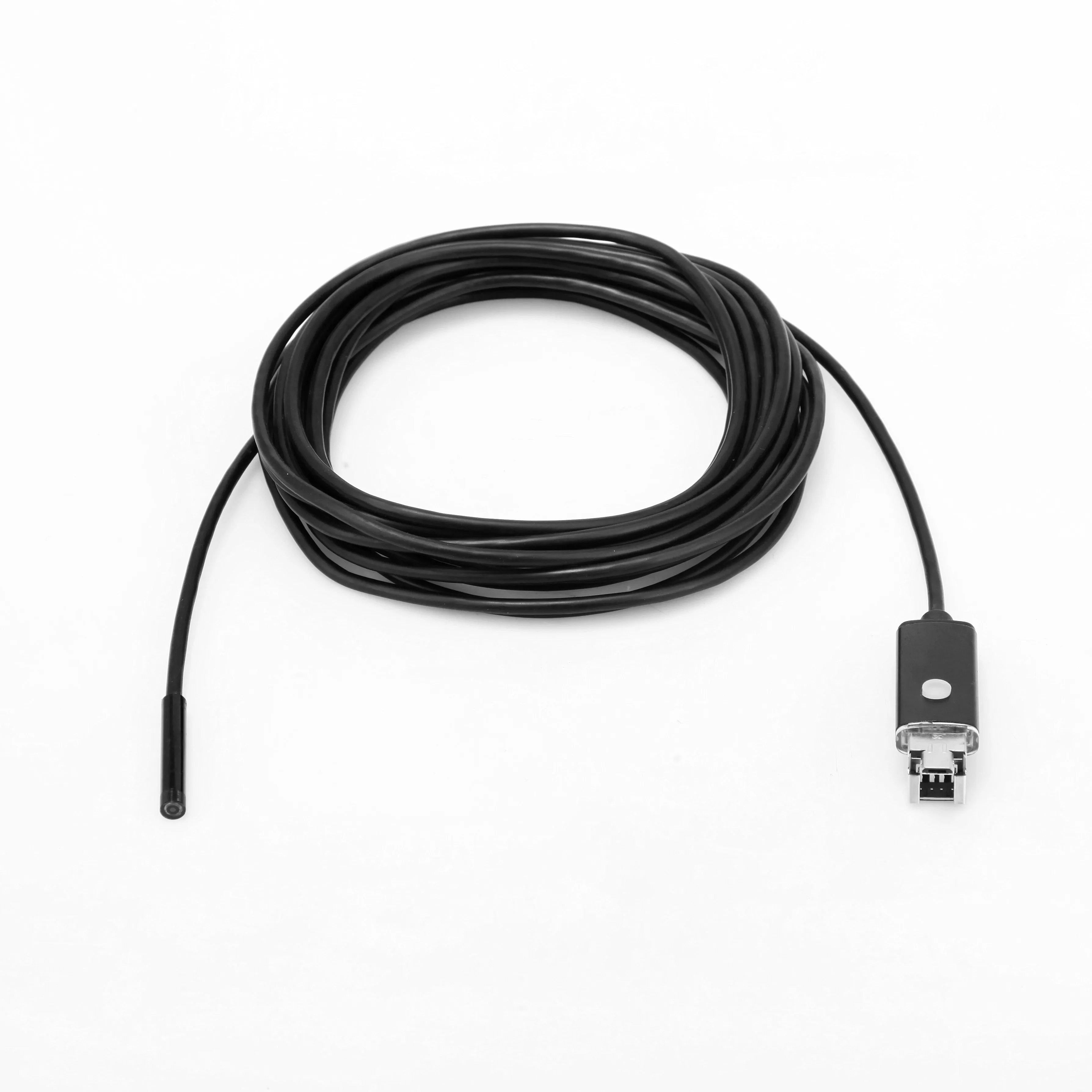 2in1 Endoscope Camera OTG Micro USB snake camera 5MM Mini Waterproof Inspection Borescope for android phones | Электроника